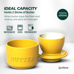 French Butter Crock - Premium Ceramic