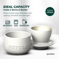 French Butter Crock - Premium Ceramic