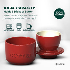 French Butter Crock - Premium Ceramic