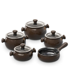 Premiere 9 Piece Ceramic Cookware Set - Glass Lid