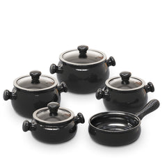 Premiere 9 Piece Ceramic Cookware Set - Glass Lid