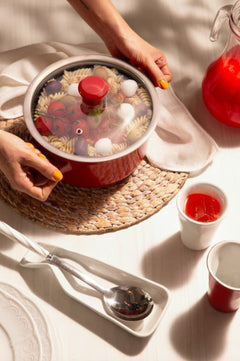 Duo 9 Piece Ceramic Cookware  Set - Glass Lid