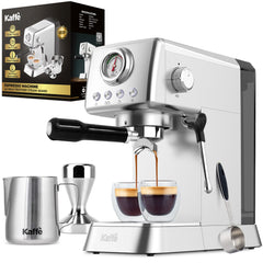 Kaffe Espresso Coffee Machine w/ Milk Frother