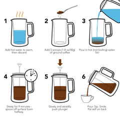 Kaffe Stainless Steel French Press