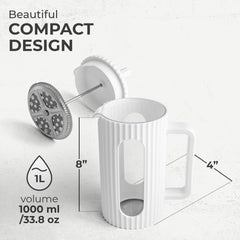 Kaffe Glass French Press (800ml)