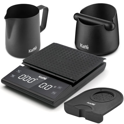 Espresso Starter Kit (Knock Box, Coffee Scale, Tamper Mat, Milk Pitcher), KF1190
