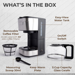 Kaffe Coffee Maker (5-Cup)