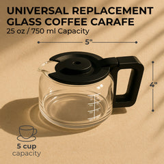 Universal Replacement Coffee Carafe (5-Cup), KFRC05