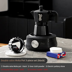 Bincoo Double Valve Coffee Moka Pot – 200ml Stovetop Espresso Maker