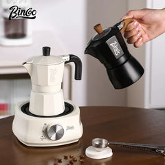 Bincoo Double Valve Coffee Moka Pot – 200ml Stovetop Espresso Maker
