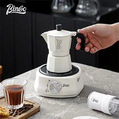 Bincoo Double Valve Coffee Moka Pot – 200ml Stovetop Espresso Maker