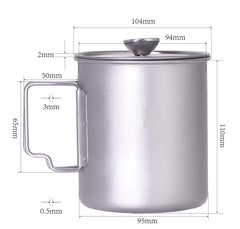 Pure Titanium Espresso Coffee Pot 750ML with Filter