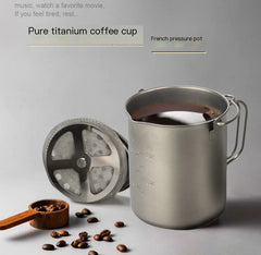 Pure Titanium Espresso Coffee Pot 750ML with Filter