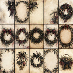 Goth Christmas — Pack 1: Wreaths, Garlands & Botanicals