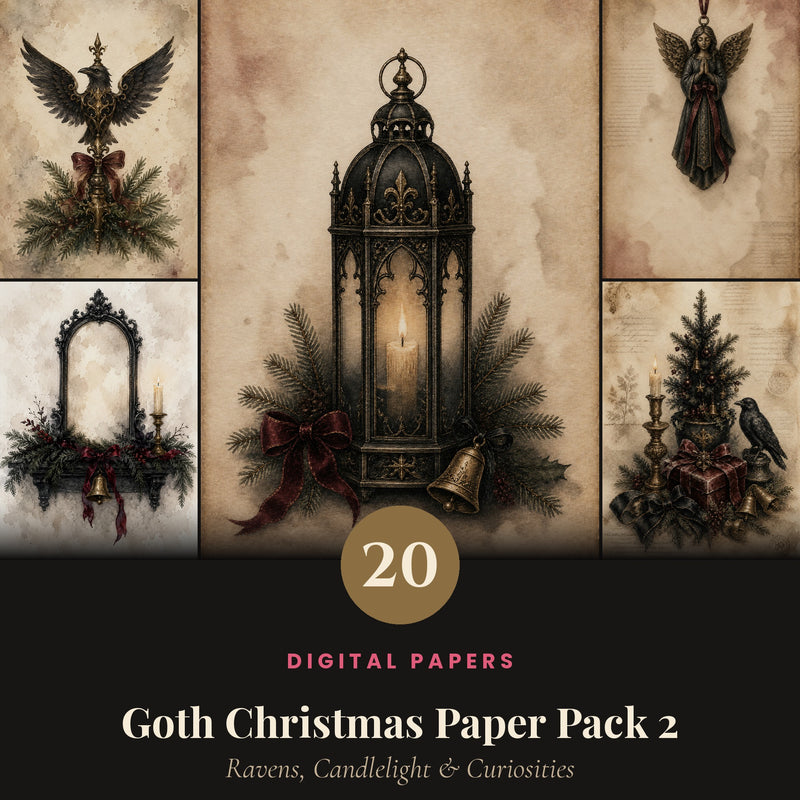 Goth Christmas — Pack 2: Ravens, Candlelight & Curiosities