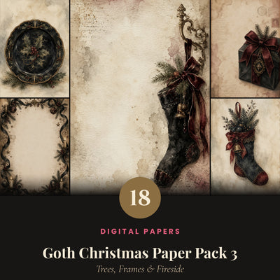 Goth Christmas — Pack 3: Trees, Frames & Fireside