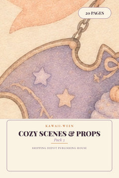 Kawaii Halloween Cozy Scenes and Props Pinterest pin 3