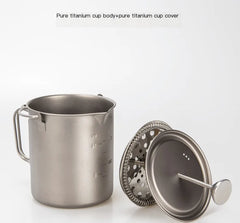 Pure Titanium Espresso Coffee Pot 750ML with Filter
