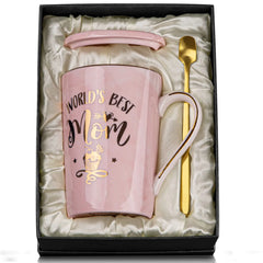 World’s Best Mom Coffee Mug Gift Box - 14 oz